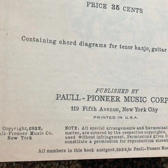 THE  COWBOY SINGS COPYRIGHT 1932 SONGS OF THE RANCH AND RANGE WESTERN FRONTIER - Picture 7 of 17